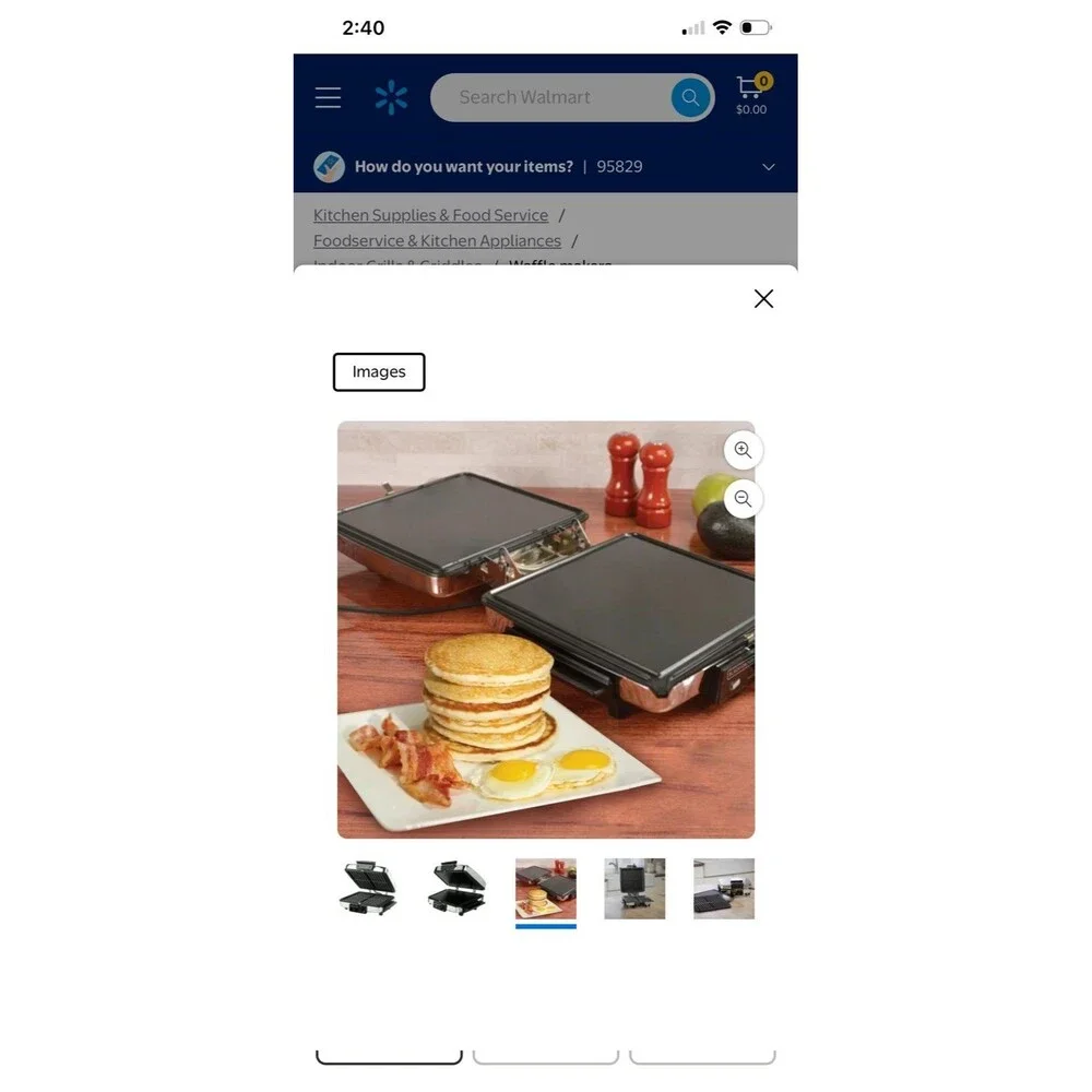 Black and Decker waffle maker grill griddle reversible cooking plates NWT G48TD